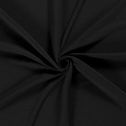 Gabardine Bi-Stretch Uni - schwarz