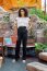 Gabardine Bi-Stretch Uni - schwarz
