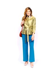 Gabardine Bi-Stretch - dunkeltürkis