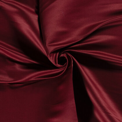 Satin "Duchesse" Uni - weinrot