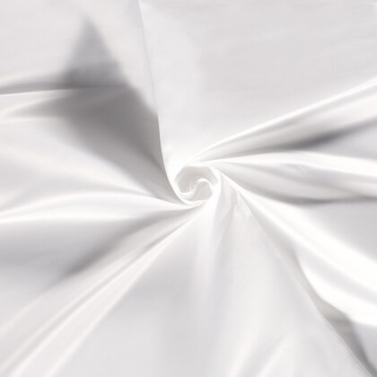 Satin "Duchesse" Uni - weiß