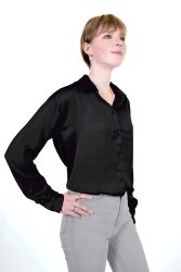 Satin "Duchesse" Uni - schwarz
