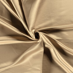 Satin "Duchesse" Uni - beigebraun