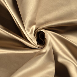 Satin "Duchesse" Uni - beigebraun