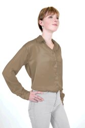 Satin "Duchesse" Uni - beigebraun