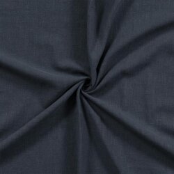 Leinen Stoff *Lara* vorgewaschen - stahlblau