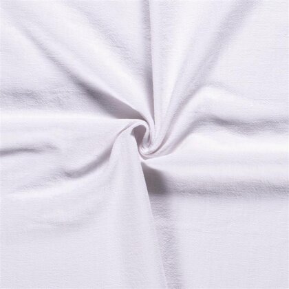 Leinen Stoff *Lara* vorgewaschen – weiss