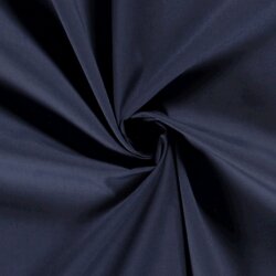 Polyester Baumwoll Mix Uni - dunkelblau
