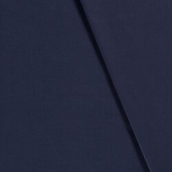 Polyester Baumwoll Mix Uni - dunkelblau