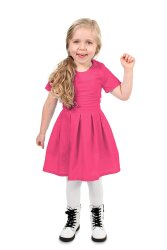 Polyester Baumwoll Mix Uni - kaltpink
