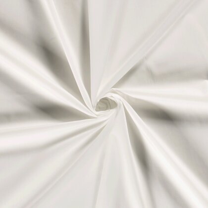 Polyester Baumwoll Mix Uni - creme - weiß