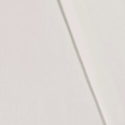 Polyester Baumwoll Mix Uni - creme - weiß