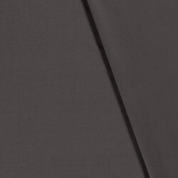 Polyester Baumwoll Mix Uni - graphitgrau