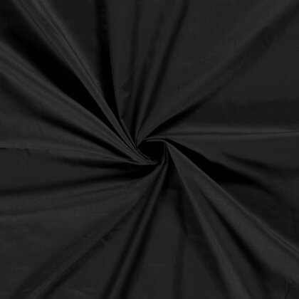 Polyester Baumwoll Mix Uni - schwarz