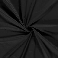 Polyester Baumwoll Mix Uni - schwarz