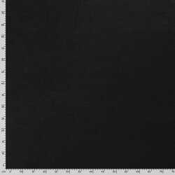 Polyester Baumwoll Mix Uni - schwarz