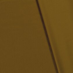 Stretch Baumwollsatin *Marie* Uni - dunkelcurry