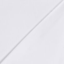 Stretch Baumwollsatin *Marie* Uni - weiss