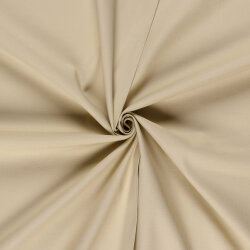 Stretch Baumwollsatin *Marie* Uni - hellbeige
