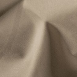 Stretch Baumwollsatin *Marie* Uni - dunkelbeige