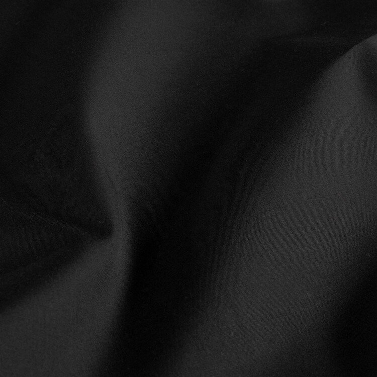 Stretch Baumwollsatin *Marie* Uni - schwarz