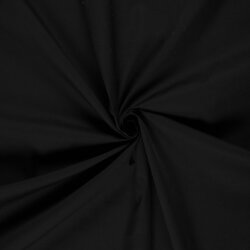 Stretch Baumwollsatin *Marie* Uni - schwarz