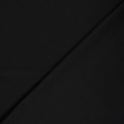 Stretch Baumwollsatin *Marie* Uni - schwarz