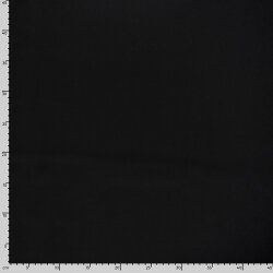 Stretch Baumwollsatin *Marie* Uni - schwarz