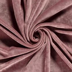 Stretchsamt Nicki Uni - altrosa