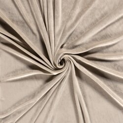 Stretchsamt Nicki Uni - beige