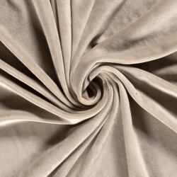Stretchsamt Nicki Uni - beige