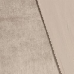 Stretchsamt Nicki Uni - beige