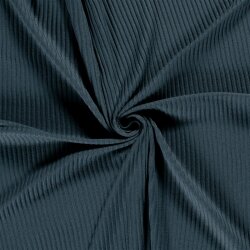 Rippenjersey *Lara* Uni - indigo