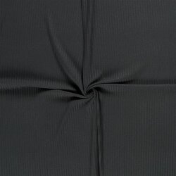 Rippenjersey *Lara* Uni - dunkel tannengrün