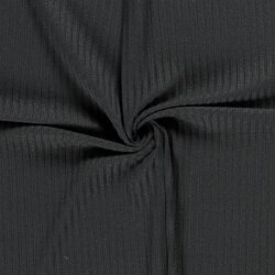 Rippenjersey *Lara* Uni - dunkel tannengrün