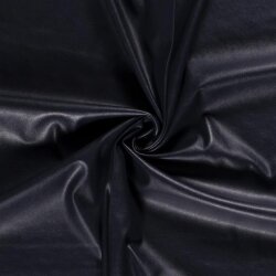 Glattes Lederimitat Stretch Uni – dunkelblau