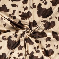 Tierfellimitat Kuh - beige/braun