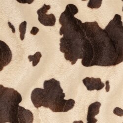 Tierfellimitat Kuh - beige/braun