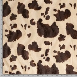 Tierfellimitat Kuh - beige/braun