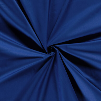 Baumwollpopeline *Marie* Uni - royalblau