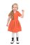 Baumwollpopeline *Marie* Uni - orange