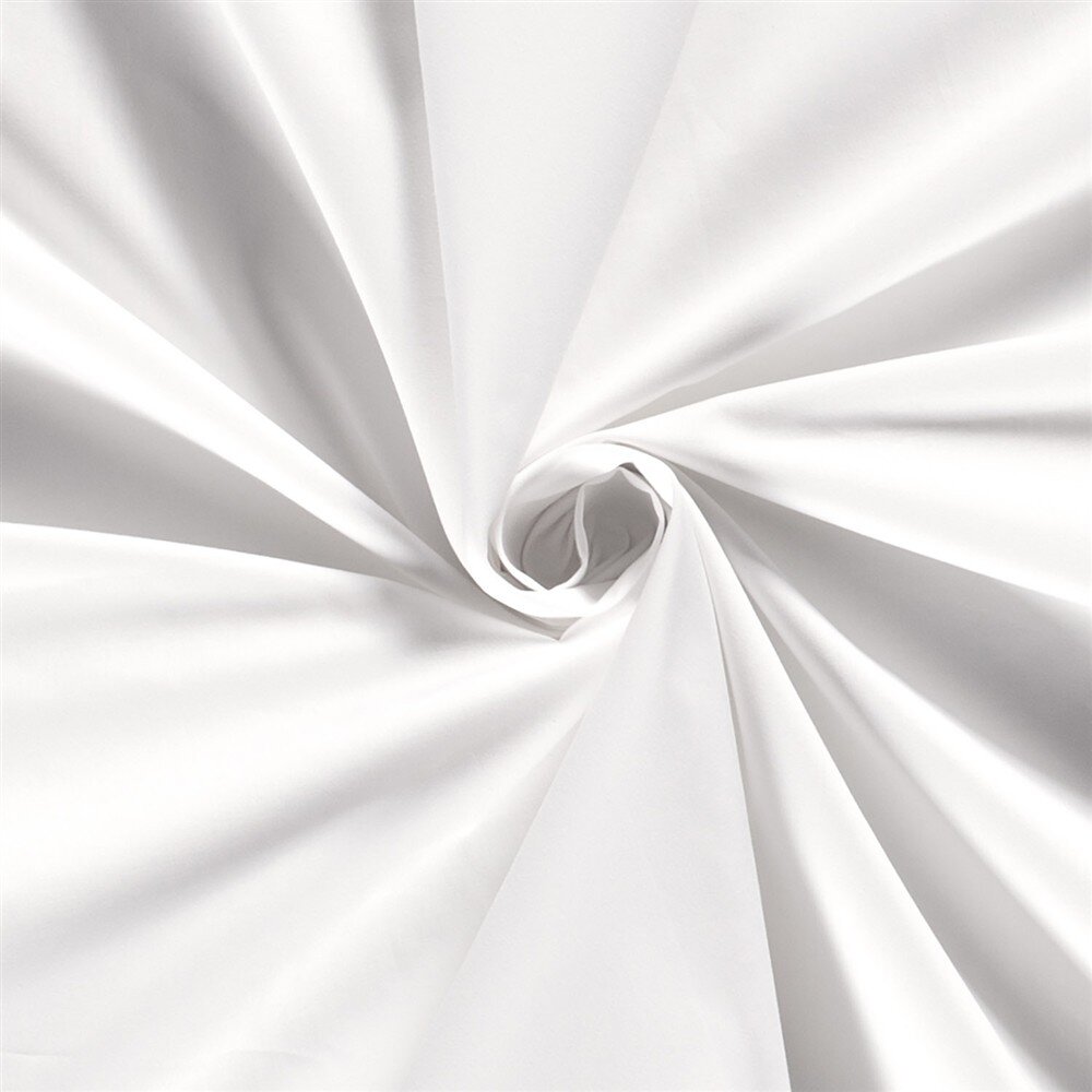 Baumwollpopeline *Marie* Uni - weiß