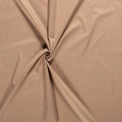 Baumwollpopeline *Marie* Uni - lehmbeige