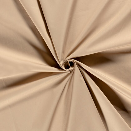 Baumwollpopeline *Marie* Uni - lehmbeige