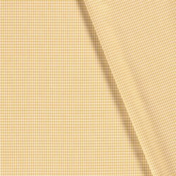 Baumwollpopeline garngefärbt Vichy Karo 2mm - sandgelb
