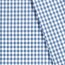 Baumwollpopeline garngefärbt - Vichy Karo 10mm jeansblau