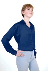 Polyestersatin *Marie* - royalblau