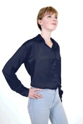 Polyestersatin *Marie* - dunkelblau