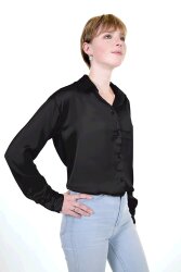 Polyestersatin *Marie* - schwarz