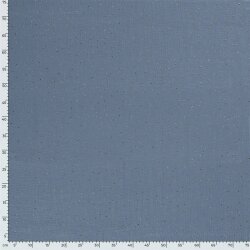 Musselin verstreute Goldtupfen – jeansblau